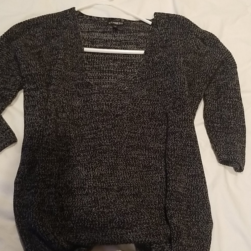 Express marled knit dolman top